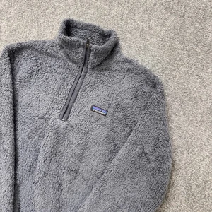 Patagonia Jacket Men's Small Fleece 1/4 Zip Pullover Outdoor Gray Synchilla - Picture 1 of 12