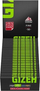 Gizeh Fine grün Zigarettenpapier - Blättchen( 25x 50 Blatt -Packung) - Bild 1 von 6