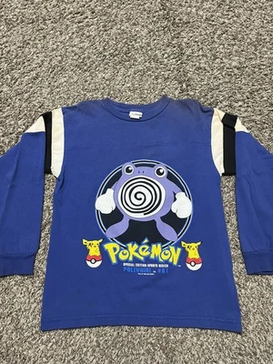 Camisa De Colección Pokemon 1999 Poliwhirl Manga Larga Niños Mediana Serie Deportiva #61 Foto 1 de 4