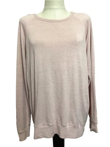 BUFFALO BY DAVID BITTON Heathered Light Pink Long Sleeve Sweater Top Sz M - Picture 1 of 7