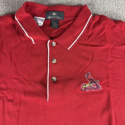 Vintage St Louis Cardinals Shirt Mens XXL Red MLB Baseball Polo Short Sleeve - Image 1 of 4