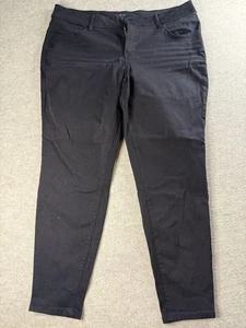 Maurices Women’s Black Skinny Pants XL Short Mid Rise Stretch Casual Work - Picture 1 of 2