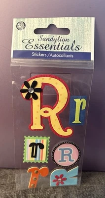 Vintage Sandylion Monogram “R” 2004 Sticker Pack - Image 1 of 2