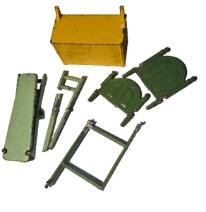 3 Broken pcs Antique Cast Iron Doll House Furniture_repairable?? - Picture 1 of 4