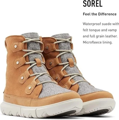 Sorel SIZE 7.5 Women's Explorer II Joan Felt WP Boot - Image 1 of 4