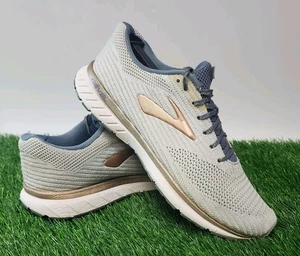 Brooks Revel 3 Zapatos Mujer Talla 9.5 Gris Blanco Malla Tenis Atléticos para Correr - Imagen 1 de 16