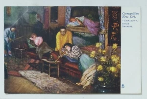 21320 Cartolina illustrata - New York - chinatown - Imagen 1 de 2