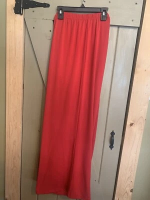 Pantalones para mujer Bob Mackie rojos 2XP de pierna ancha Foto 1 de 4