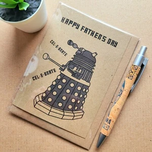Funny Dr Who Fathers day card - Doctor who Dad card - Picture 1 of 3