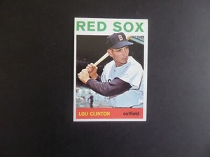 1964 TOPPS LOU CLINTON RED SOX BASEBALL CARD #526 HI EX+ BV $15.00 #64