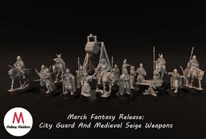 28mm High Men & Northern Kingdoms, Medbury, 3d printed fantasy wargaming minis - Picture 1 of 46