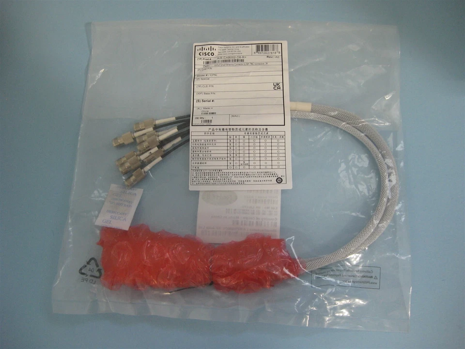 Cisco AIR-CAB002-D8-R 8-Port Smart Antenna Connector to RP-TNC 2 Foot DART Cable - Image 1 of 1