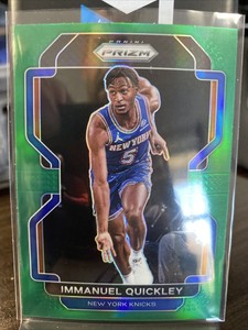 2021-22 Panini Prizm - Green Prizm #129 Immanuel Quickley