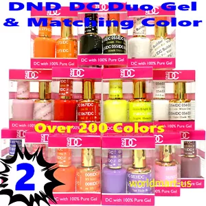DND DC Gel Nail Polish Soak Off 0.6fl.oz Color Gel Duo Choose (141 - 326) Part 2 - Picture 1 of 128