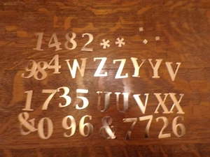 Lot of steel Letters Craft Letters  - Picture 1 of 5