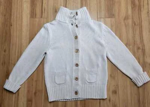 Suéter cárdigan para mujer Eddie Bauer tejido blanco cuello falso (L) - Imagen 1 de 9