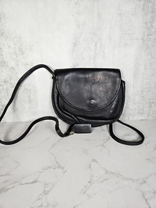 Coach Casey Black Leather Crossbody Vintage Handbag Purse - Picture 1 of 7