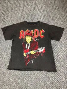 Vintage AC/DC Ballbreaker Tour T-Shirt Adult Size Large Black Faded Brockum 90s - Picture 1 of 10