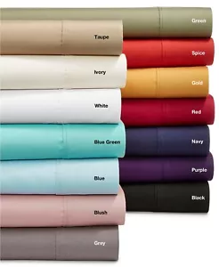 AQ Textiles Grayson 950 Thread Count Cotton Blend 4-Pc. Sheet Set - FULL - Blue - Picture 1 of 3