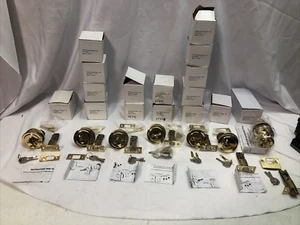 LOT OF 15 Brass Door Deadbolt 35241 14334 43341 55243 34255 & 1 Door Lock 44535 - Picture 1 of 15