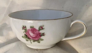 Vintage Royal Crown Germany Teetasse mit rosa Rosen & Knospen - Bild 1 von 8