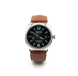 Panerai Radiomir Black Seal Stahl Uhr 45mm Automatik Ref.:PAM00287 Full Set - Bild 1 von 7