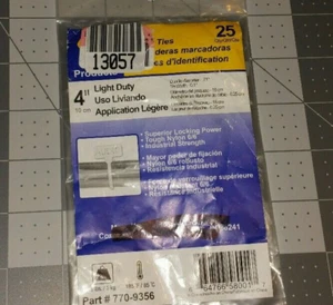 NAPA 4" ID tag flag Indentifying Marker Pad Cable Zip Ties 18 Lbs 25 Ct 770-9356 - Picture 1 of 2