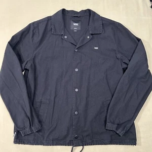 Vans Jacke schwarz Baumwolle Canvas Druckknopfleiste Herren Medium Torrey Skate - Bild 1 von 15