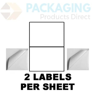 2 Labels Per Sheet Self Adhesive Label Stickers Small Sticky Document Addresses - Imagen 1 de 6