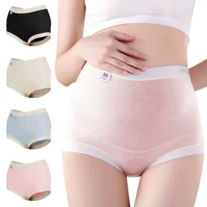 Women's Panties Maternity Pregnancy High Elasticity Brief Underwear Cool Comfort - Picture 1 of 16