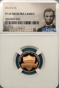 ‎2012-S Lincoln Shield Penny 1C NGC PF 69 RD Ultra Cameo - Bild 1 von 6
