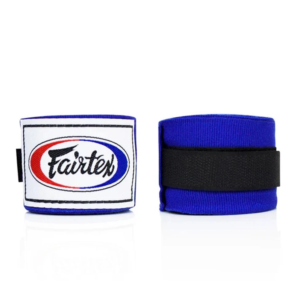 New Fairtex Elastic Cotton Hand wraps Handwraps HW-2 Black Blue Bleach Red Pink - Image 1 of 1