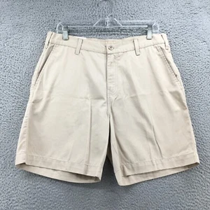 Cabelas Chino Short Womens 14 Brown Pebblestone Flat Front Elastic Waist NEW - Picture 1 of 23