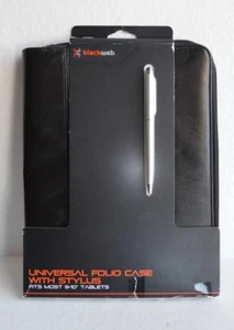 universal zippered folio case with stylus, fits most 9 - 10" Tablets - Picture 1 of 5