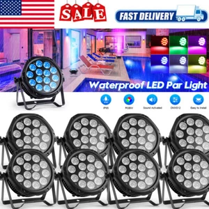 IP65 Waterproof LED Par Light 14x15W 4in1 RGBW DMX Outdoor Stage Lighting DJ Bar - Picture 1 of 16