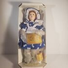 Franklin Mint Heirloom Country Store Porcelain Doll Domino Sugar Girl Box