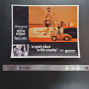 1970 Movie A Quiet Place In Country Vanessa Redgrave Franco Nero VTG Lobby Card - Picture 1 of 2