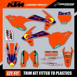 KTM MOTOCROSS MX GRAPHICS AND PLASTICS KIT SX SXF XC XCF 2016-2018 RB25 ORANGE - Picture 1 of 4