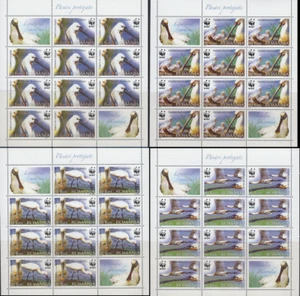 BIRD0092 - ROMANIA 2006 BIRDS WWF EURASIAN SPOONBILL 4V SHEETS SG6731-34 MNH - Picture 1 of 1