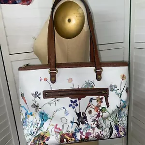 Elliott Lucca Floral Aria Bouquet Large Tote Vegan Leather - Picture 1 of 11