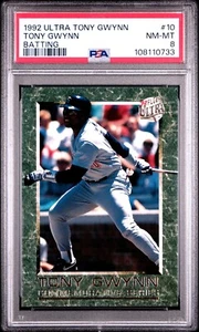 PSA 8 NM-M TONY GWYNN 1992 ULTRA BATTING #10 PADRES - Bild 1 von 2