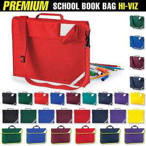 Kids Premium School Book Bag Case Folder Classic Childrens Junior Hi-Viz Sports