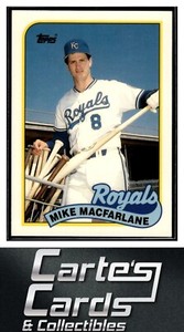 Mike Macfarlane 1989 Topps Tiffany #479 Kansas City Royals Rookie RC