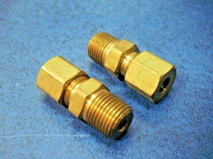 3/16 OD Compression Tube to 1/8 Male NPT Adapter Fitting Connector Water Oil Gas - Picture 1 of 3