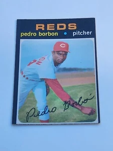 1971 OPC BASEBALL #613 PEDRO BORBON O-PEE-CHEE SET BREAK HIGHER NUMBER REDS - Picture 1 of 2