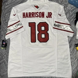 Marvin Harrison Jr Jersey Arizona Cardinals Large White Mens Stitched - Picture 1 of 6