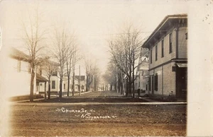 J1F95: CIRCA 1910 RPPC/POSTCARD VIEW OF CHURCH ST., NORTH SYRACUSE, NY - Picture 1 of 2