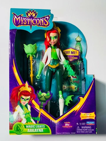 Mysticons MAGIC LIGHTS & SOUNDS ARKAYNA 10" DOLL Action Figure Nickelodeon - NIB Cover
