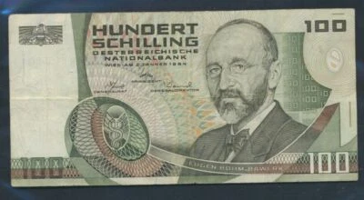 Austria Número de selección: 287 1 punto en la parte superior usado (III) 1984 100 chelines (9398378 Foto 1 de 2