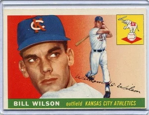 1955 Topps Baseball Card Bill Wilson Kansas City Athletics Near Mint # 86 - Picture 1 of 1